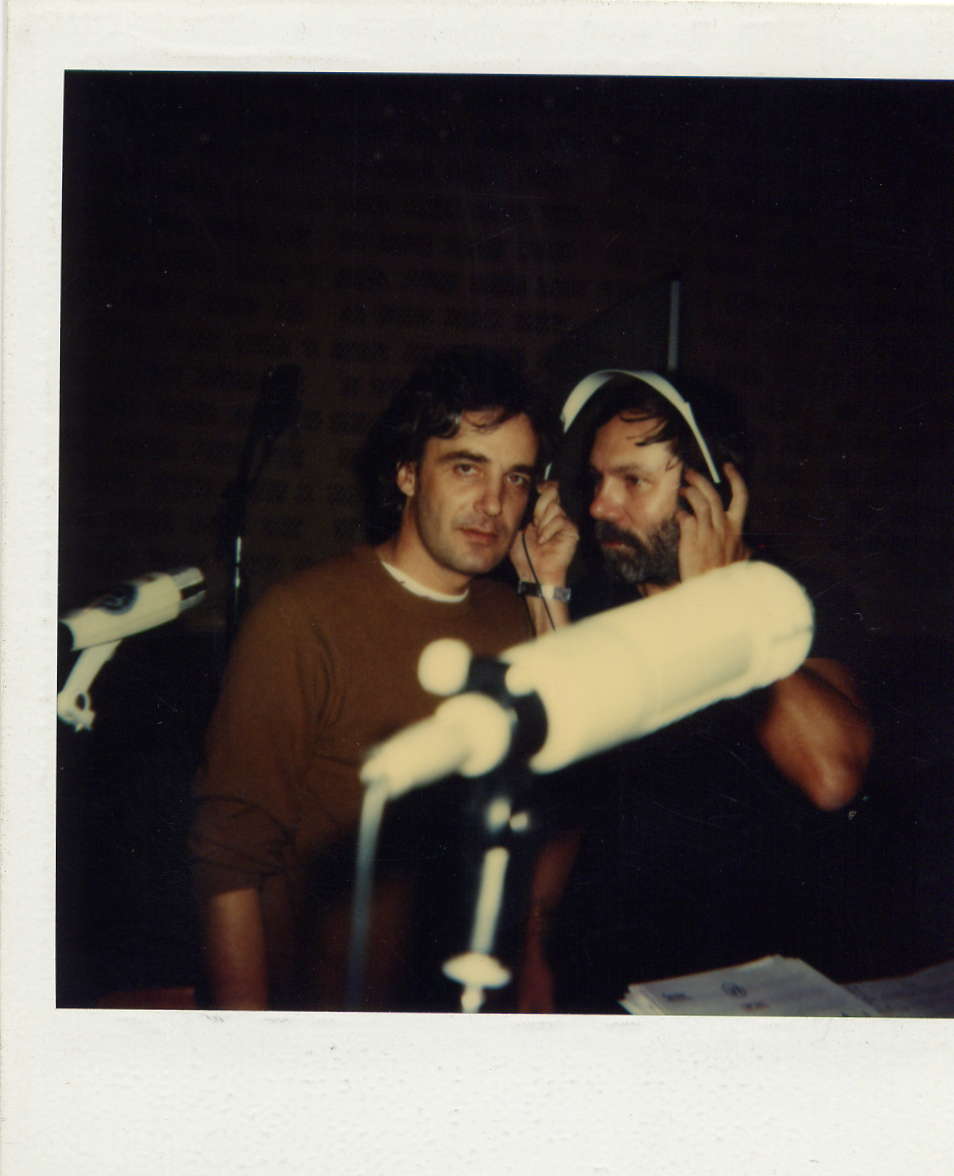 Żuławski i Korzyński podczas nagrań muzyki do Opętania