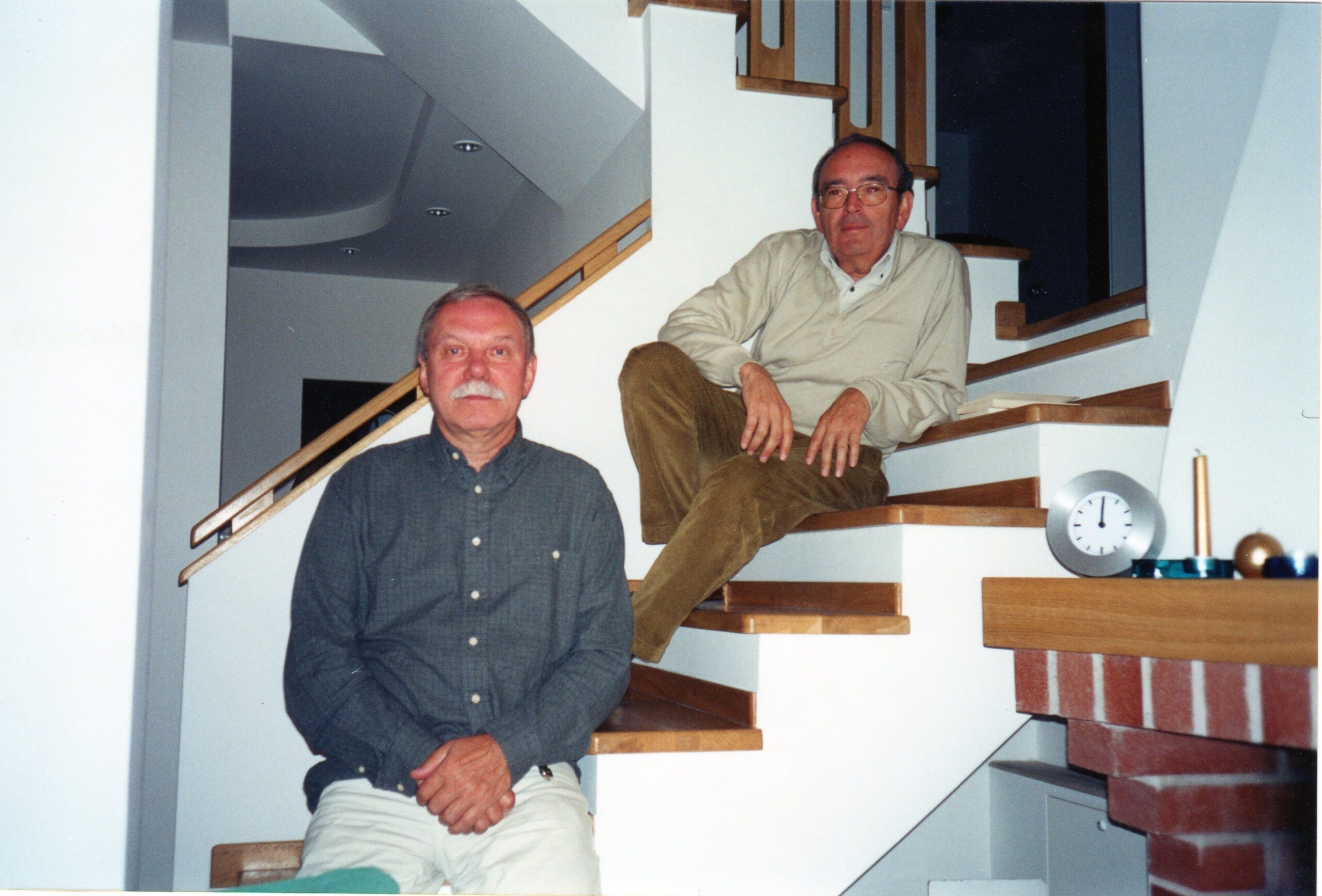 Andrzej Korzyński i Celino Bleiweiss w domu kompozytora na warszawskich Kabatach